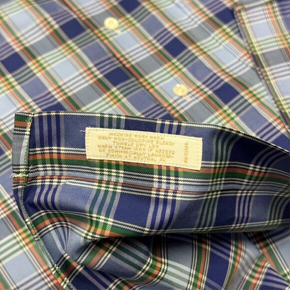 Brooks Brothers Makers Dress Shirt Plaid Button Down USA Made Cotton XL - Picture 7 of 9